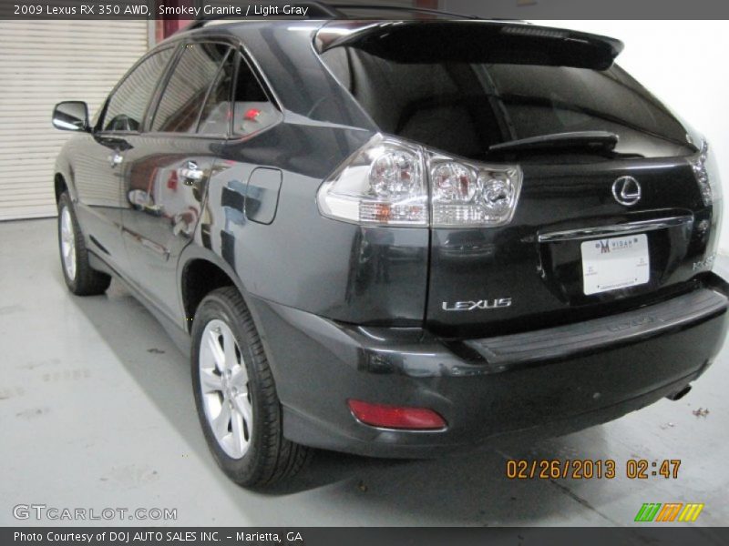 Smokey Granite / Light Gray 2009 Lexus RX 350 AWD