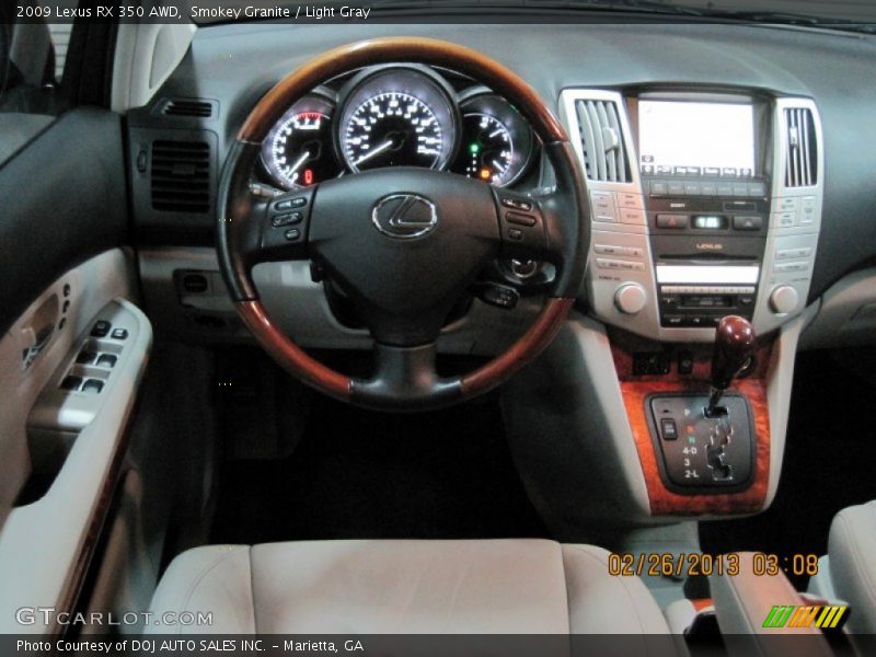 Smokey Granite / Light Gray 2009 Lexus RX 350 AWD