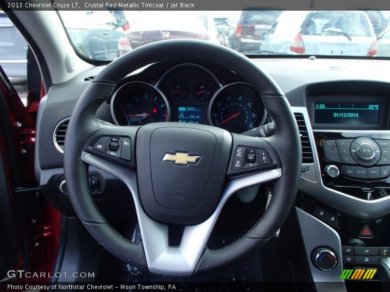 Crystal Red Metallic Tintcoat / Jet Black 2013 Chevrolet Cruze LT