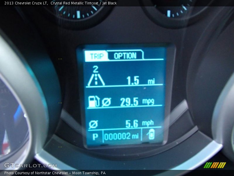 Crystal Red Metallic Tintcoat / Jet Black 2013 Chevrolet Cruze LT