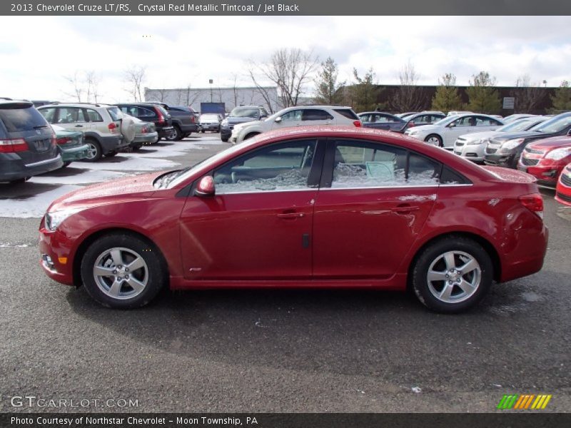 Crystal Red Metallic Tintcoat / Jet Black 2013 Chevrolet Cruze LT/RS