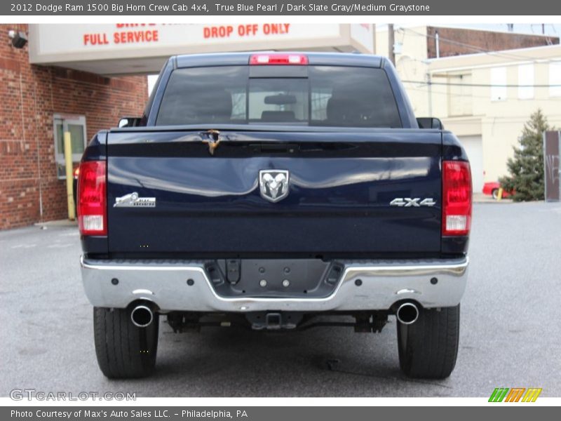 True Blue Pearl / Dark Slate Gray/Medium Graystone 2012 Dodge Ram 1500 Big Horn Crew Cab 4x4