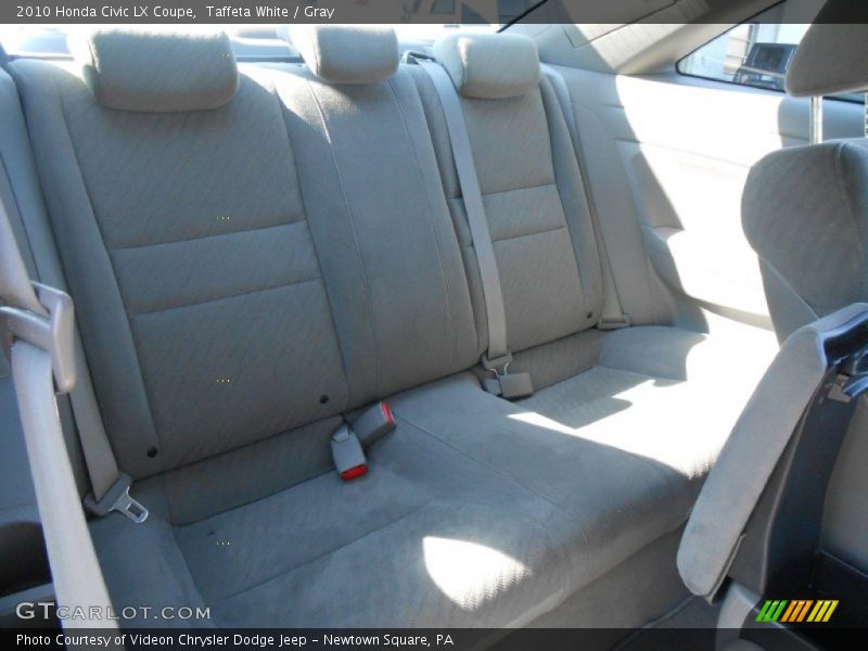 Taffeta White / Gray 2010 Honda Civic LX Coupe