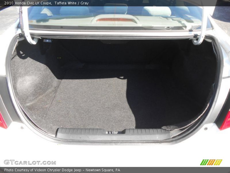 Taffeta White / Gray 2010 Honda Civic LX Coupe