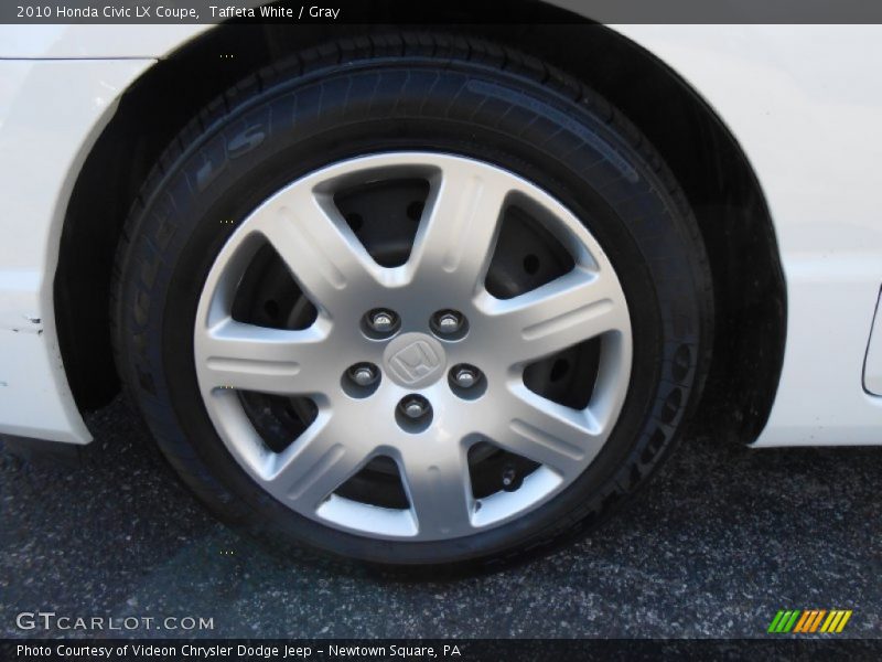 Taffeta White / Gray 2010 Honda Civic LX Coupe