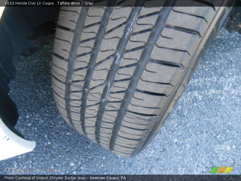 Taffeta White / Gray 2010 Honda Civic LX Coupe