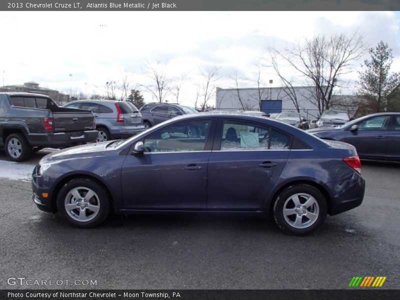 Atlantis Blue Metallic / Jet Black 2013 Chevrolet Cruze LT