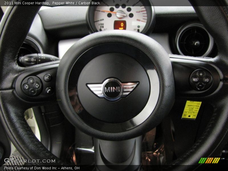 Pepper White / Carbon Black 2011 Mini Cooper Hardtop