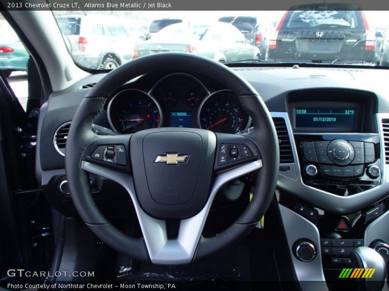 Atlantis Blue Metallic / Jet Black 2013 Chevrolet Cruze LT