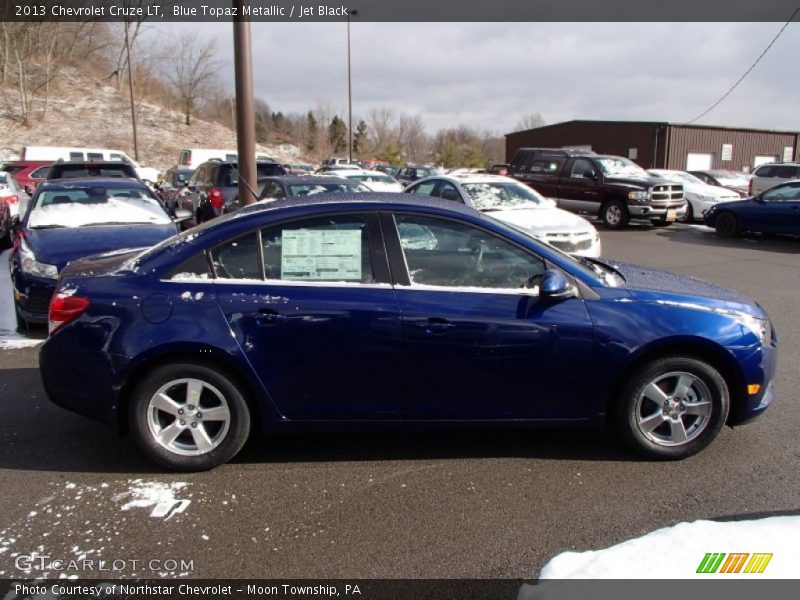 Blue Topaz Metallic / Jet Black 2013 Chevrolet Cruze LT