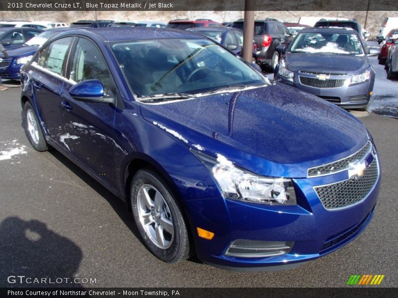 Blue Topaz Metallic / Jet Black 2013 Chevrolet Cruze LT