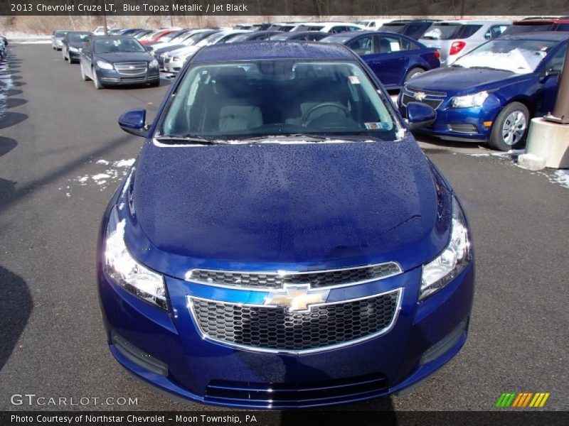 Blue Topaz Metallic / Jet Black 2013 Chevrolet Cruze LT