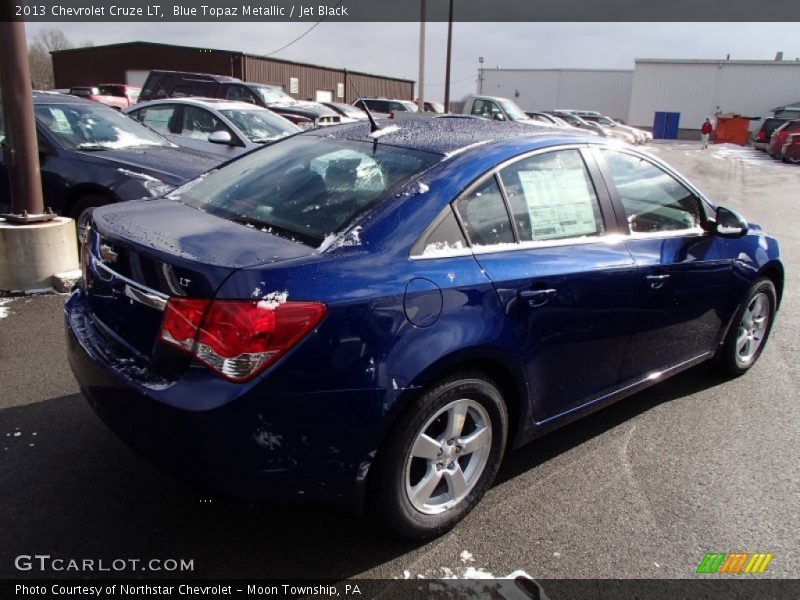 Blue Topaz Metallic / Jet Black 2013 Chevrolet Cruze LT