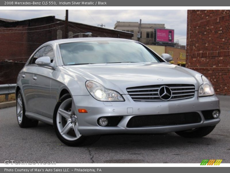 Iridium Silver Metallic / Black 2008 Mercedes-Benz CLS 550