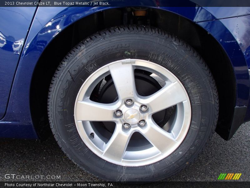 Blue Topaz Metallic / Jet Black 2013 Chevrolet Cruze LT