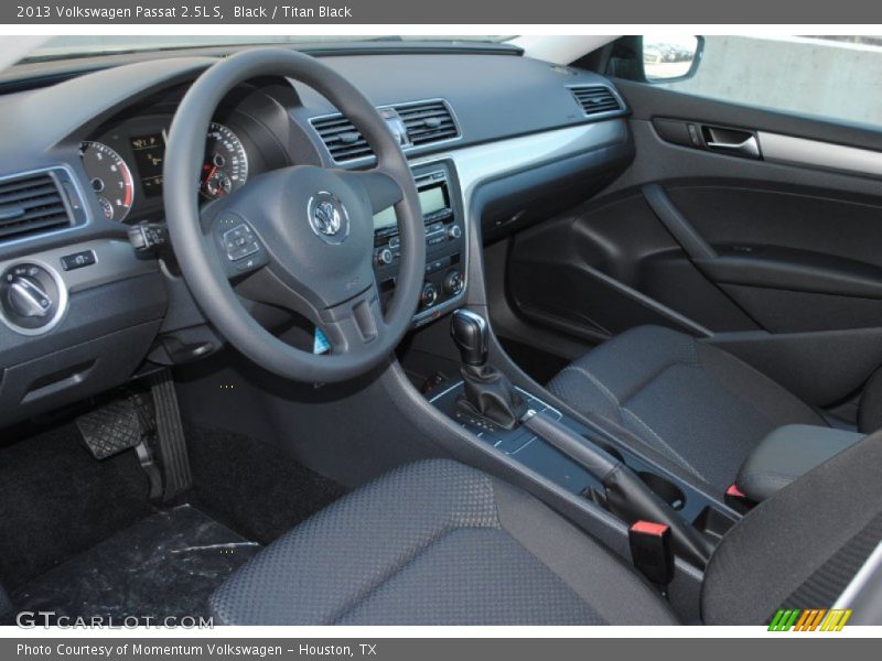 Titan Black Interior - 2013 Passat 2.5L S 