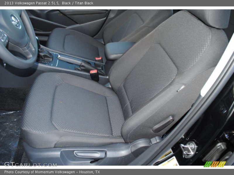 Front Seat of 2013 Passat 2.5L S