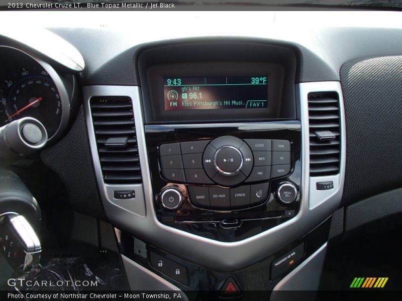 Blue Topaz Metallic / Jet Black 2013 Chevrolet Cruze LT