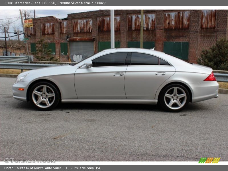 Iridium Silver Metallic / Black 2008 Mercedes-Benz CLS 550