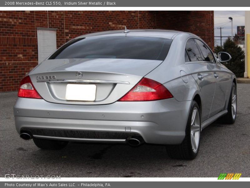 Iridium Silver Metallic / Black 2008 Mercedes-Benz CLS 550