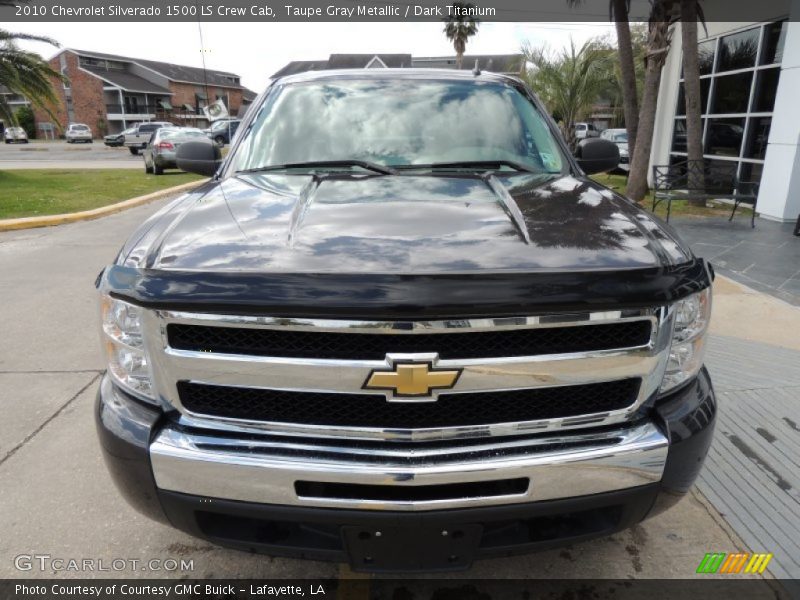 Taupe Gray Metallic / Dark Titanium 2010 Chevrolet Silverado 1500 LS Crew Cab