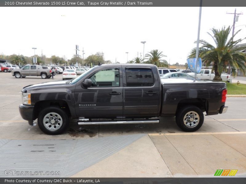 Taupe Gray Metallic / Dark Titanium 2010 Chevrolet Silverado 1500 LS Crew Cab