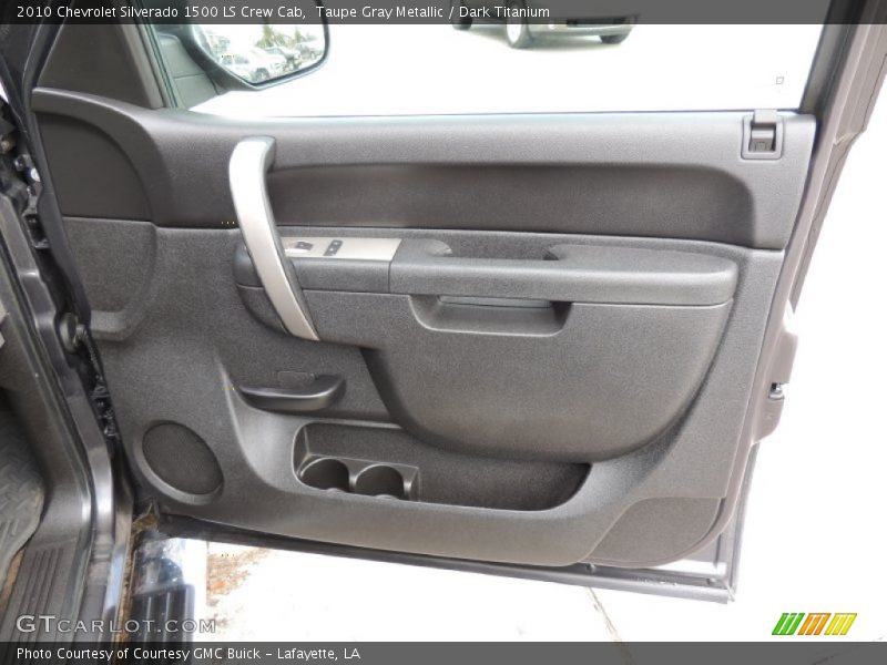 Taupe Gray Metallic / Dark Titanium 2010 Chevrolet Silverado 1500 LS Crew Cab