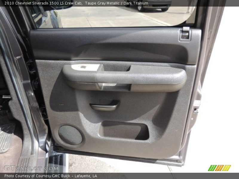 Taupe Gray Metallic / Dark Titanium 2010 Chevrolet Silverado 1500 LS Crew Cab