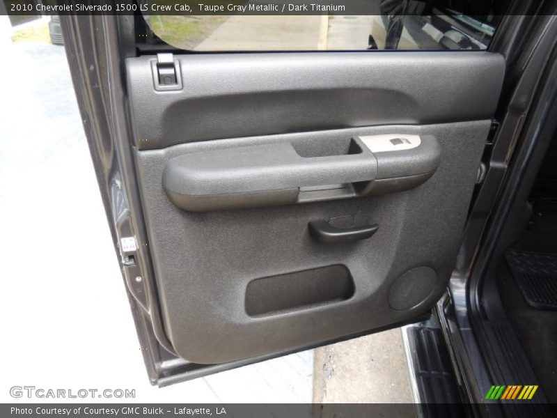 Taupe Gray Metallic / Dark Titanium 2010 Chevrolet Silverado 1500 LS Crew Cab