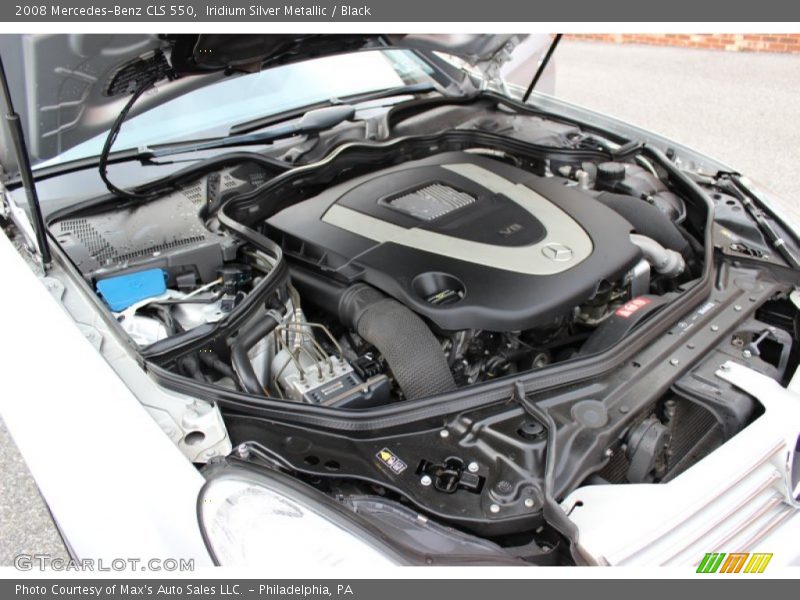 Iridium Silver Metallic / Black 2008 Mercedes-Benz CLS 550