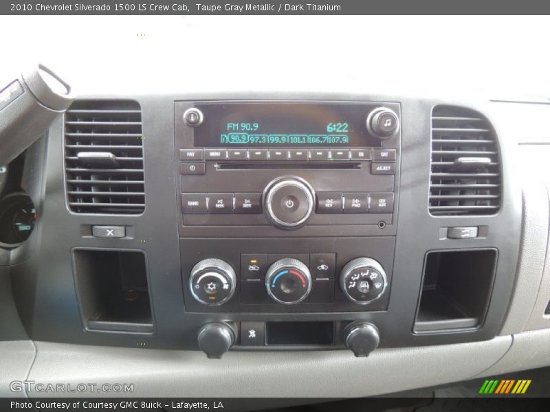 Taupe Gray Metallic / Dark Titanium 2010 Chevrolet Silverado 1500 LS Crew Cab