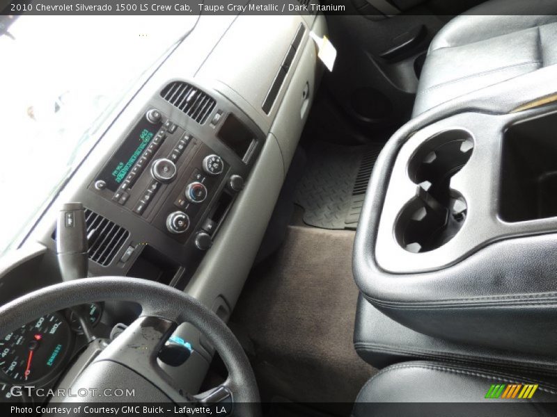 Taupe Gray Metallic / Dark Titanium 2010 Chevrolet Silverado 1500 LS Crew Cab