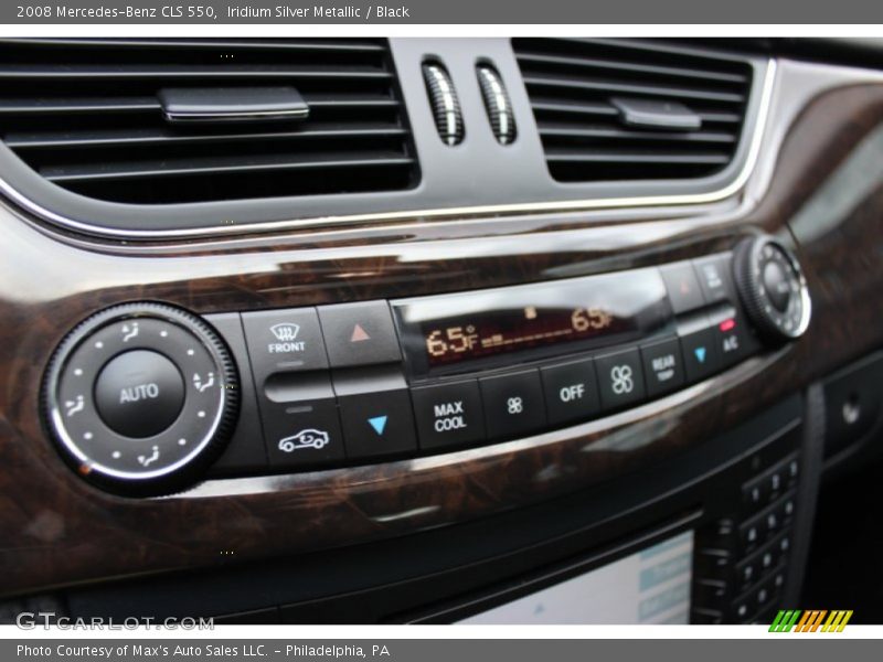 Iridium Silver Metallic / Black 2008 Mercedes-Benz CLS 550