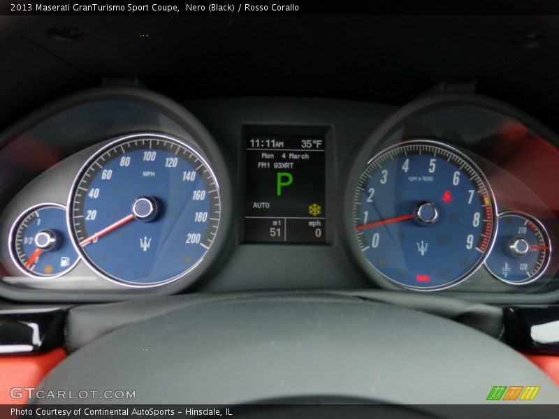 2013 GranTurismo Sport Coupe Sport Coupe Gauges