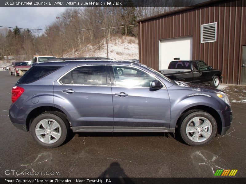 Atlantis Blue Metallic / Jet Black 2013 Chevrolet Equinox LT AWD