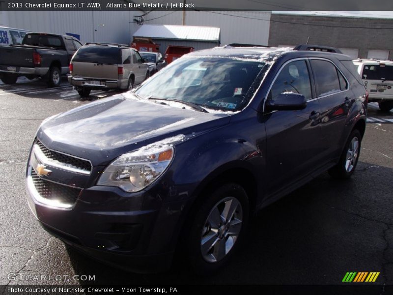 Atlantis Blue Metallic / Jet Black 2013 Chevrolet Equinox LT AWD