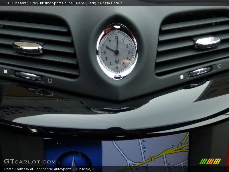 Nero (Black) / Rosso Corallo 2013 Maserati GranTurismo Sport Coupe