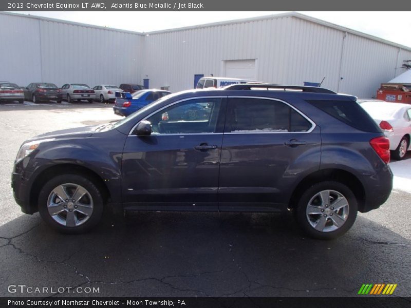 Atlantis Blue Metallic / Jet Black 2013 Chevrolet Equinox LT AWD
