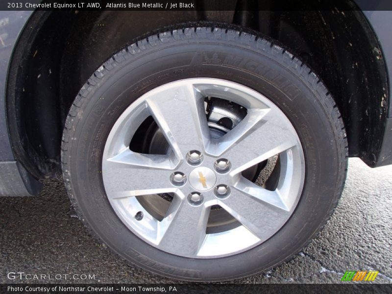 Atlantis Blue Metallic / Jet Black 2013 Chevrolet Equinox LT AWD