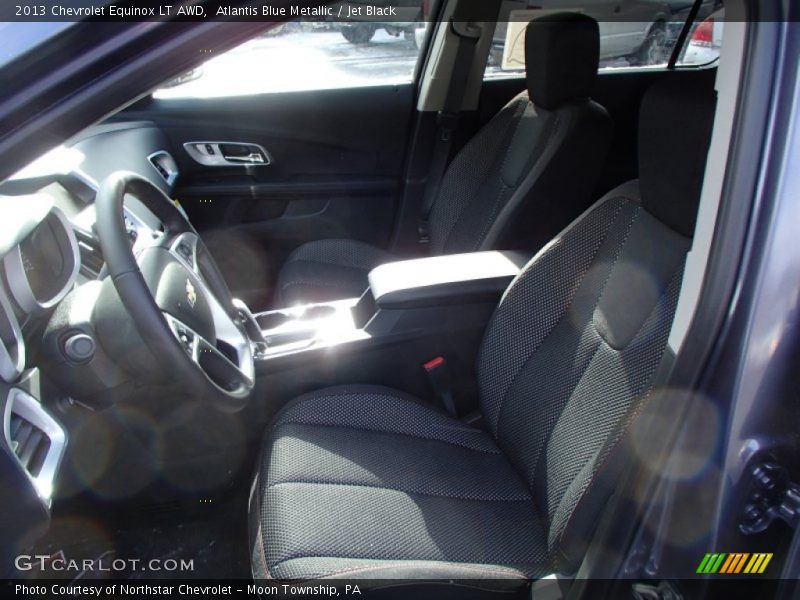 Atlantis Blue Metallic / Jet Black 2013 Chevrolet Equinox LT AWD