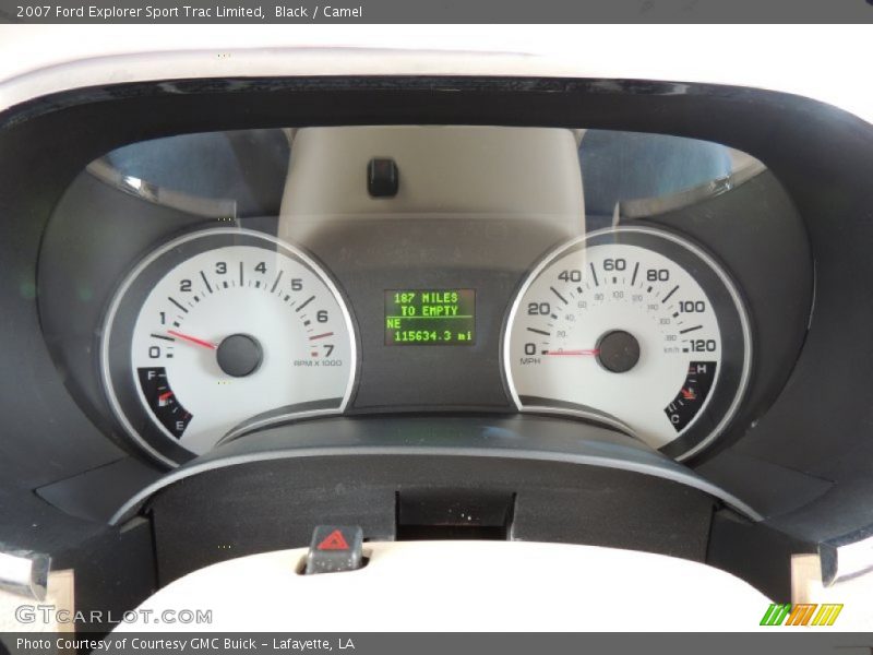 Black / Camel 2007 Ford Explorer Sport Trac Limited