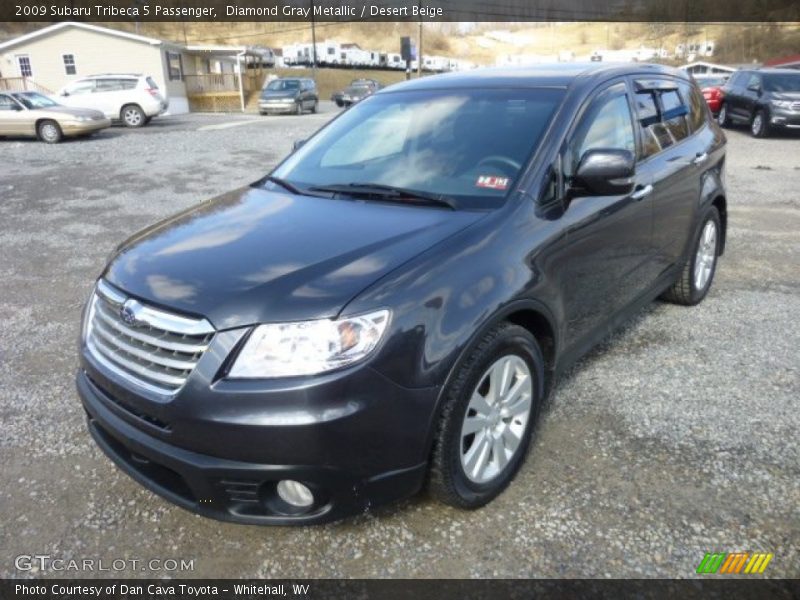 Diamond Gray Metallic / Desert Beige 2009 Subaru Tribeca 5 Passenger