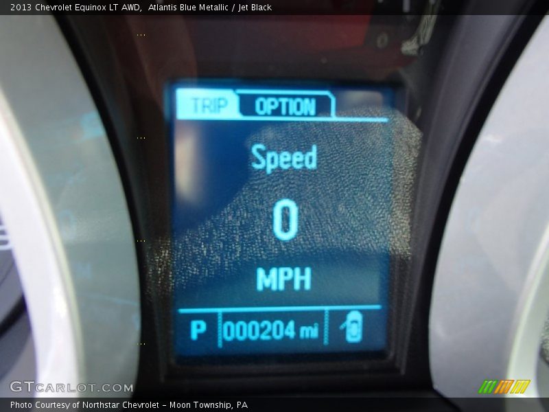 Atlantis Blue Metallic / Jet Black 2013 Chevrolet Equinox LT AWD