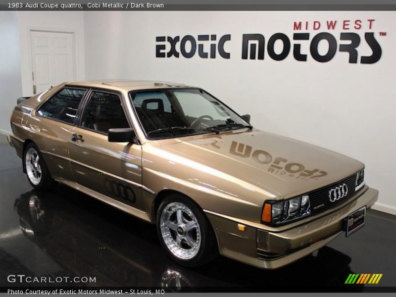 Gobi Metallic / Dark Brown 1983 Audi Coupe quattro