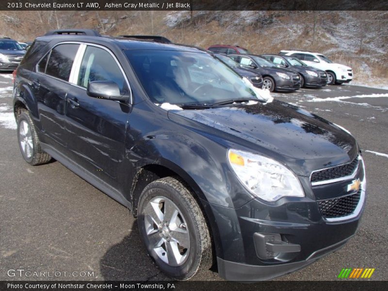 Ashen Gray Metallic / Jet Black 2013 Chevrolet Equinox LT AWD