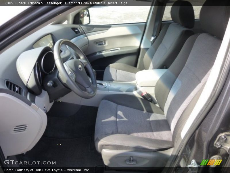 Diamond Gray Metallic / Desert Beige 2009 Subaru Tribeca 5 Passenger