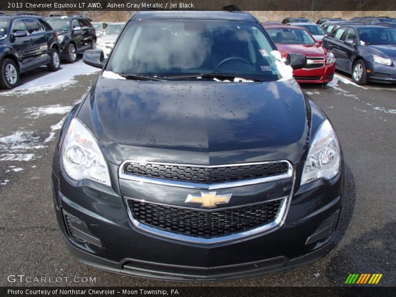 Ashen Gray Metallic / Jet Black 2013 Chevrolet Equinox LT AWD