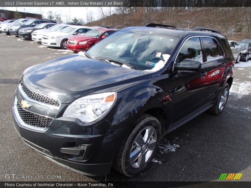 Ashen Gray Metallic / Jet Black 2013 Chevrolet Equinox LT AWD