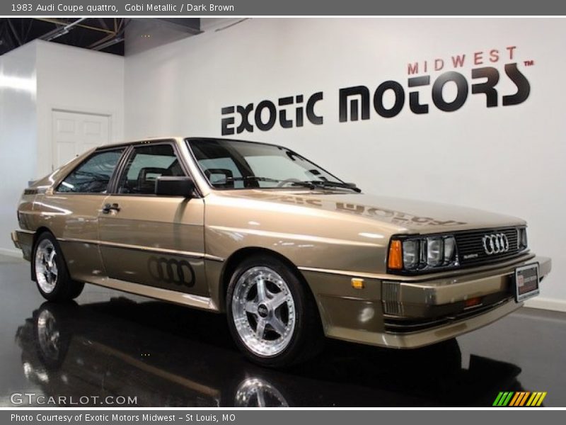Gobi Metallic / Dark Brown 1983 Audi Coupe quattro
