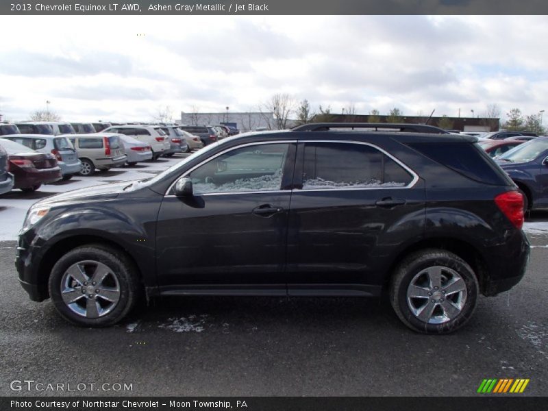 Ashen Gray Metallic / Jet Black 2013 Chevrolet Equinox LT AWD